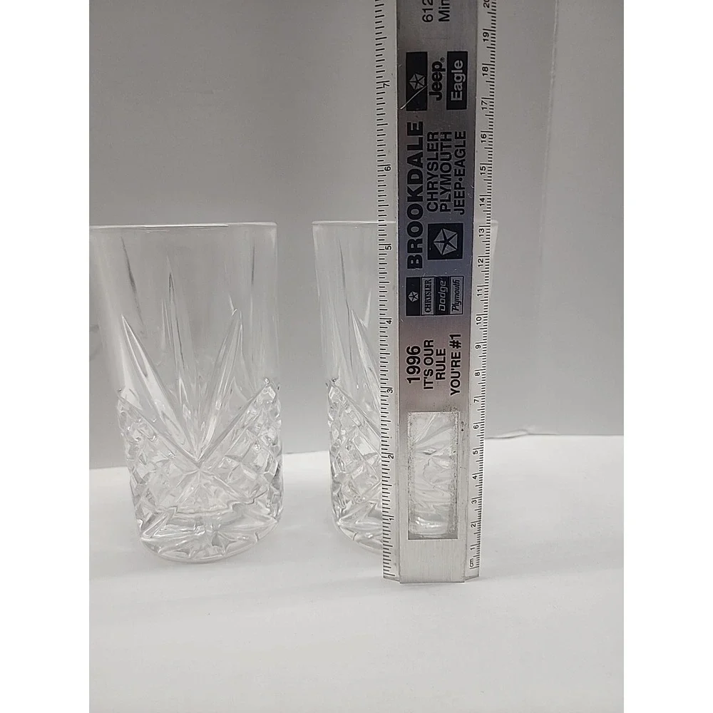 2‎ Fine Lead Crystal Ice Tea Tumbler 5.5